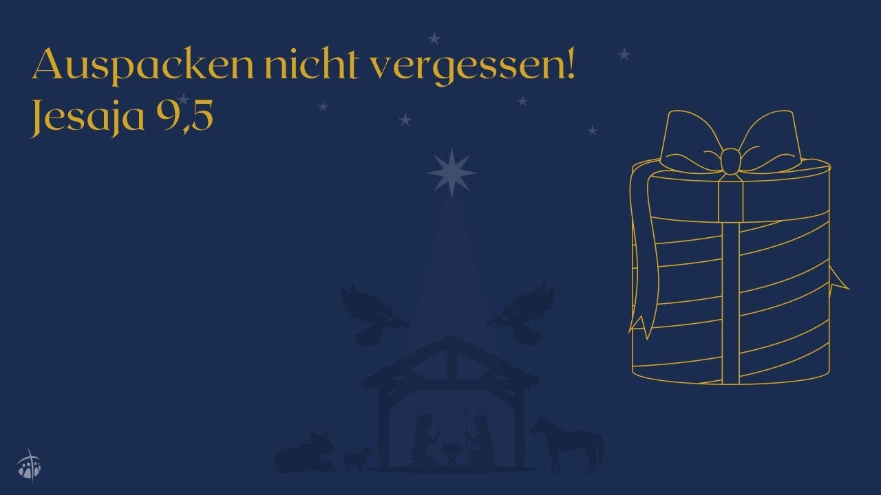 Auspacken nicht vergessen