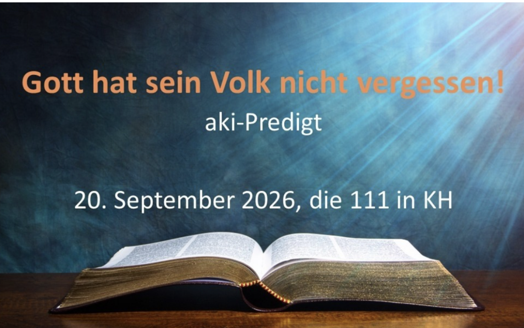 Gott hat sein Volk nicht vergessen
