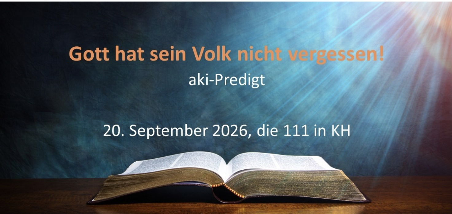 Gott hat sein Volk nicht vergessen