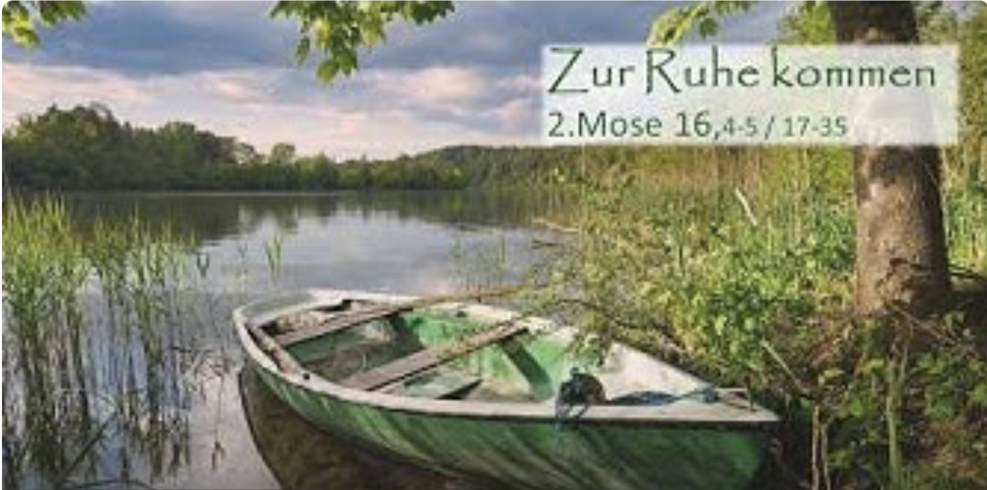 Zur Ruhe kommen